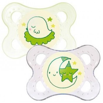 MAM Night 0 Months Plus Soother 2 Pack